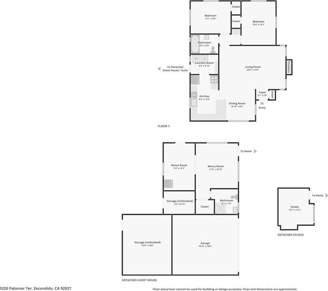 1220 Palomar Ter, Escondido, CA 92027 - view of home floor plan