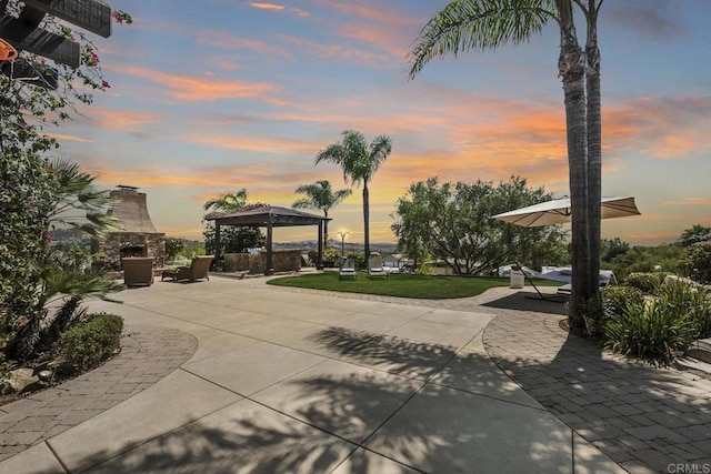 14786 Cool Valley Ranch Rd, Valley Center, CA 92082 - view of home's community featuring a gazebo, a patio area, and a yard