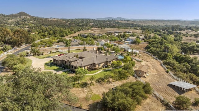 14786 Cool Valley Ranch Rd, Valley Center, CA 92082 - view from above of property with mountains