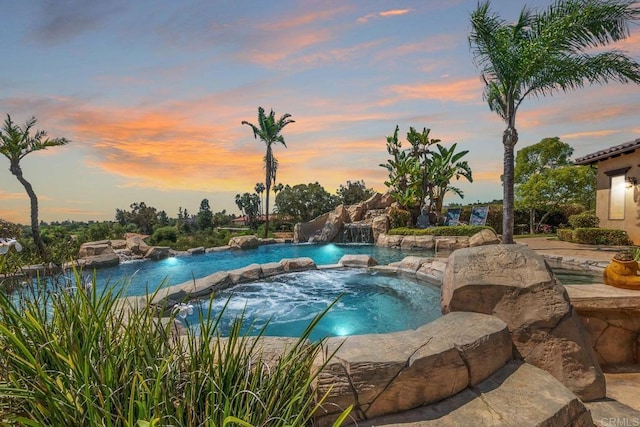 14786 Cool Valley Ranch Rd, Valley Center, CA 92082 - view of pool featuring a pool with connected hot tub