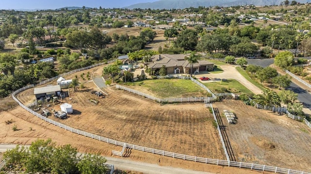 14786 Cool Valley Ranch Rd, Valley Center, CA 92082 - aerial view of property's location with rural landscape and mountains