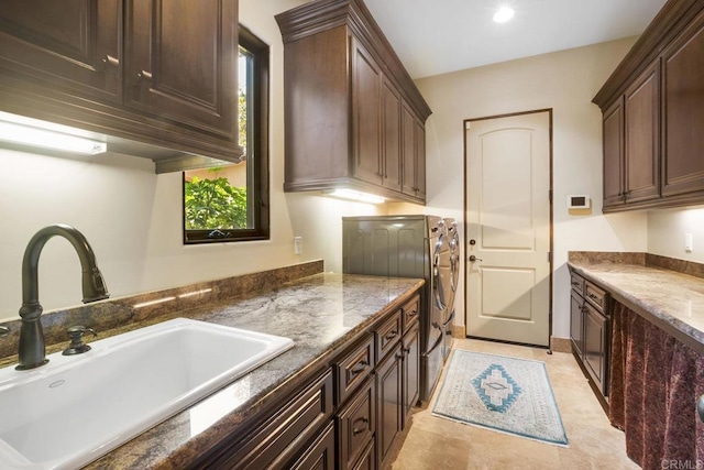 14786 Cool Valley Ranch Rd, Valley Center, CA 92082 - laundry room featuring cabinet space and washing machine and clothes dryer