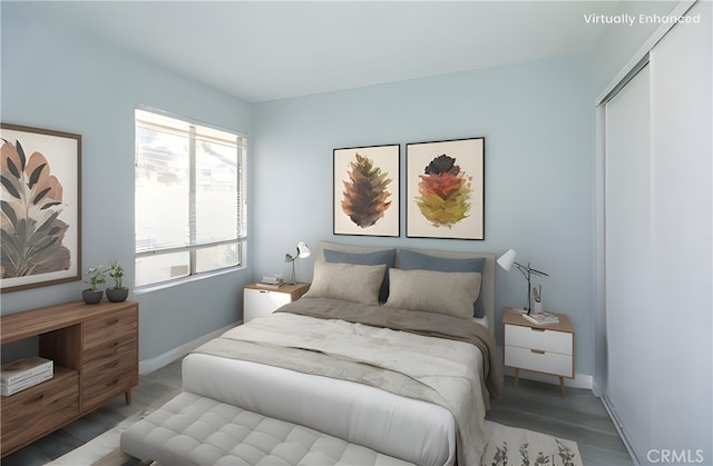 1841 Fisher Dr Unit B, Oxnard, CA 93035 - bedroom with wood finished floors and baseboards