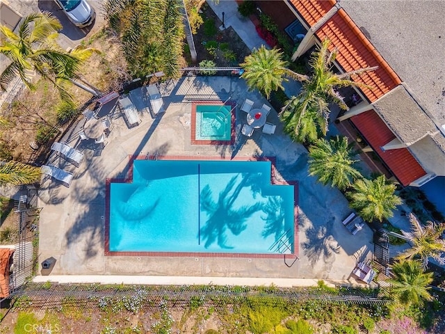9531 Via Ricardo, Sun Valley, CA 91504 - aerial view of property and surrounding area with a pool area