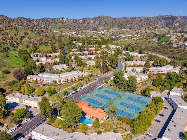9531 Via Ricardo, Sun Valley, CA 91504 - aerial overview of property's location featuring mountains
