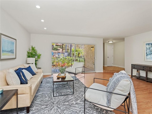 9531 Via Ricardo, Sun Valley, CA 91504 - living room with wood finished floors and recessed lighting