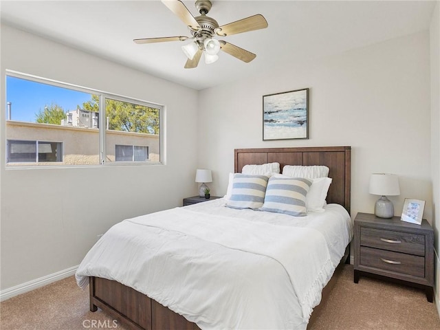 9531 Via Ricardo, Sun Valley, CA 91504 - carpeted bedroom with baseboards and ceiling fan
