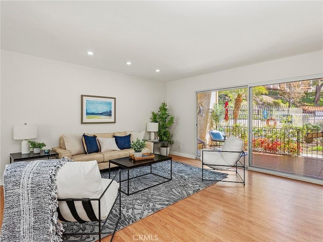 9531 Via Ricardo, Sun Valley, CA 91504 - living area with wood finished floors and recessed lighting