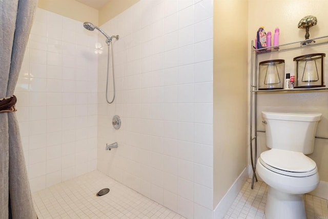 836 Yankee Point Way, Oceanside, CA 92058 - bathroom featuring a tile shower and tile patterned flooring