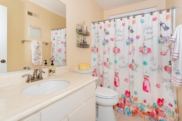 836 Yankee Point Way, Oceanside, CA 92058 - full bathroom with vanity, tile patterned floors, and curtained shower