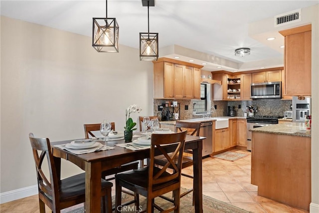 887 San Juan Cir, Duarte, CA 91010 - dining room with light tile patterned floors and recessed lighting
