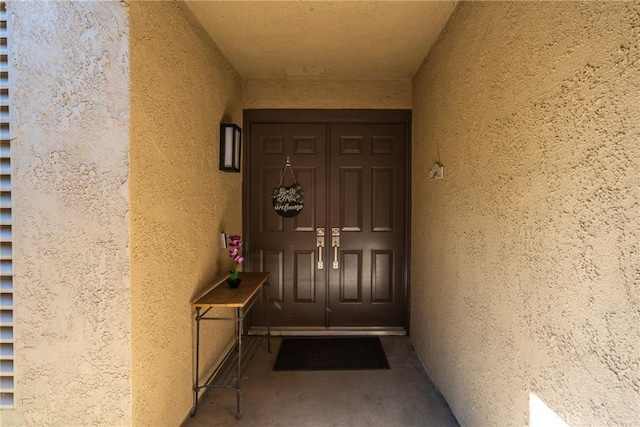 887 San Juan Cir, Duarte, CA 91010 - doorway to property with stucco siding
