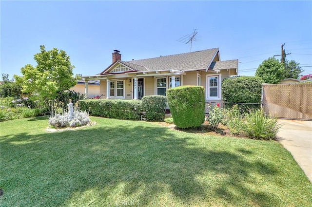 845 N Curtis Ave, Alhambra, CA 91801 - view of front facade featuring a chimney and concrete driveway