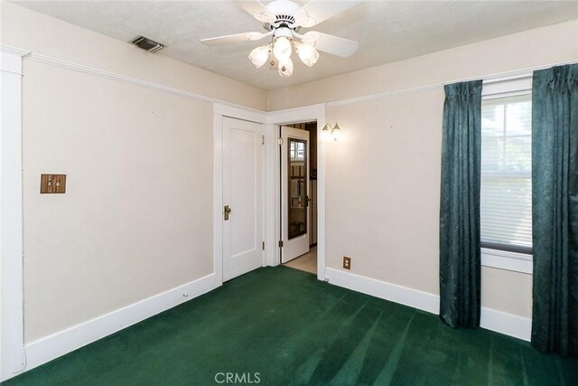 845 N Curtis Ave, Alhambra, CA 91801 - spare room featuring carpet floors, healthy amount of natural light, and a ceiling fan