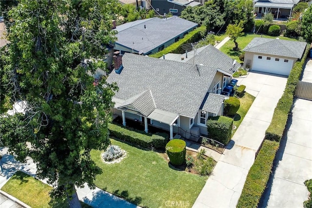 845 N Curtis Ave, Alhambra, CA 91801 - aerial perspective of suburban area