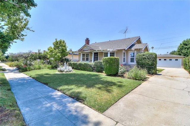 845 N Curtis Ave, Alhambra, CA 91801 - view of front of house with a chimney and a front yard