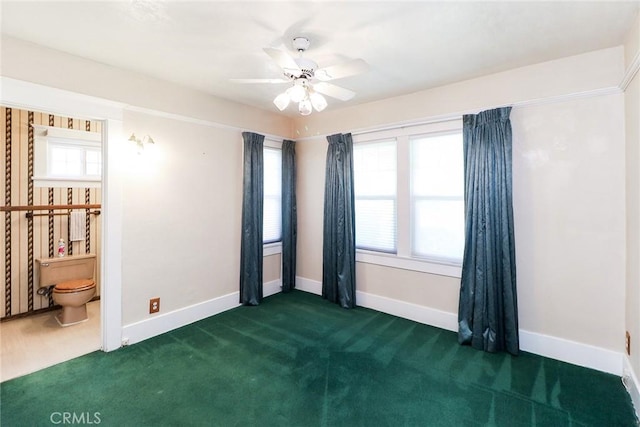 845 N Curtis Ave, Alhambra, CA 91801 - carpeted empty room featuring a ceiling fan and plenty of natural light