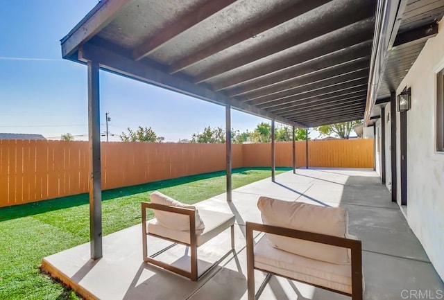 9753 Ivanho St, Spring Valley, CA 91977 - fenced backyard with a patio and an outdoor living space