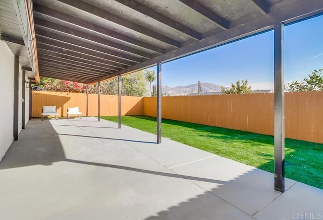 9753 Ivanho St, Spring Valley, CA 91977 - fenced backyard featuring a mountain view and a patio