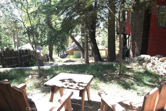 31705 Silver Spruce Dr, Running Springs, CA 92382 - view of yard featuring a patio