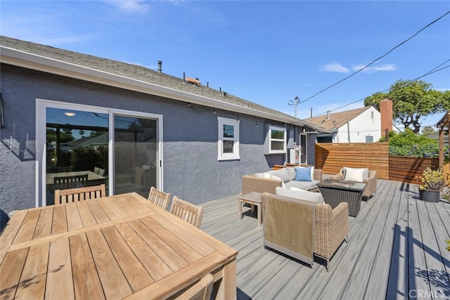 4513 E Cervato St, Long Beach, CA 90815 - wooden deck with an outdoor living space and outdoor dining space