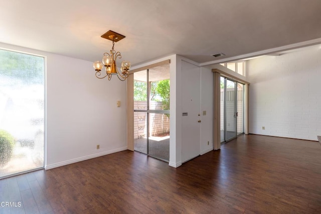 777 E Valley Blvd Unit 142, Alhambra, CA 91801 - unfurnished room featuring wood finished floors and a chandelier