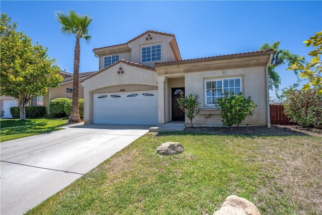 13056 Hagar St, Sylmar, CA 91342 - mediterranean / spanish-style house with stucco siding, driveway, and an attached garage