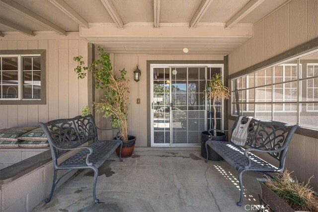 60810 Sunrise Rd, Whitewater, CA 92282 - doorway to property with a porch