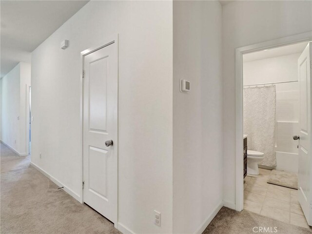 11576 S Crescent St, Desert Hot Springs, CA 92240 - hall featuring carpet floors and baseboards