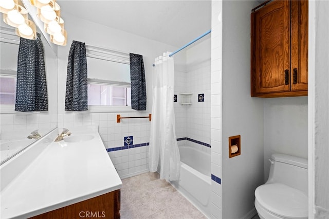 9802 Swallow Ln, Garden Grove, CA 92841 - full bathroom with vanity, tile patterned floors, and shower / bathtub combination with curtain