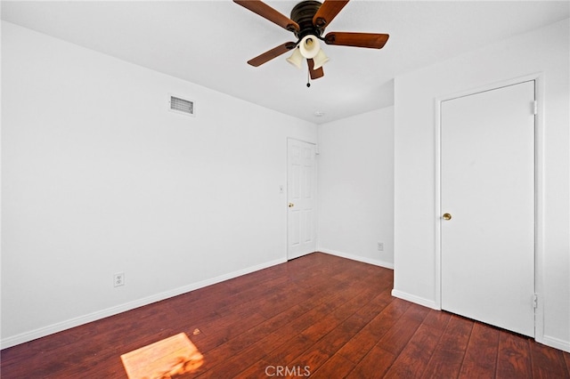9802 Swallow Ln, Garden Grove, CA 92841 - unfurnished bedroom with wood-type flooring and a ceiling fan