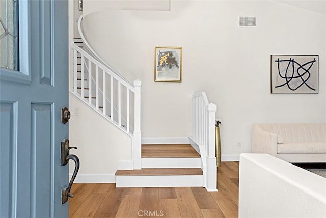 35 Colony Way, Aliso Viejo, CA 92656 - entrance foyer featuring wood finished floors and stairs