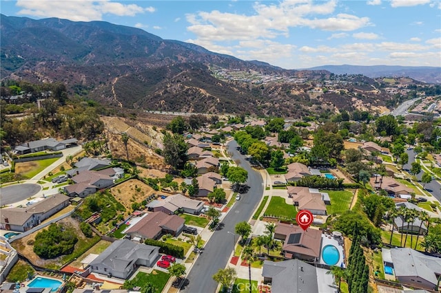 1935 Adobe Ave, Corona, CA 92882 - aerial overview of property's location with a mountainous background and nearby suburban area