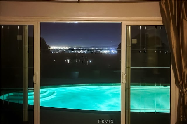 1935 Adobe Ave, Corona, CA 92882 - view of pool at twilight
