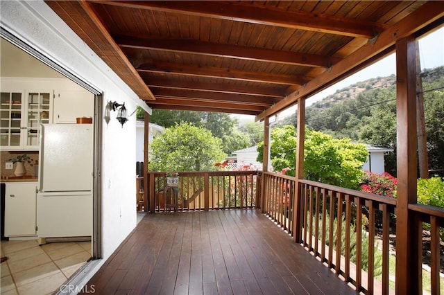 1852 Alpha Rd, Glendale, CA 91208 - deck featuring a mountain view