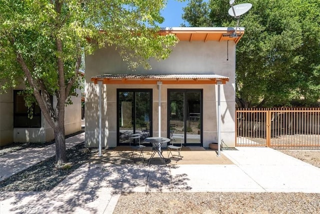 4190 Shadow Canyon Rd, Templeton, CA 93465 - back of property with a patio and stucco siding