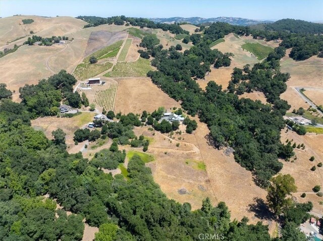 4190 Shadow Canyon Rd, Templeton, CA 93465 - aerial view of property's location with rural landscape and rows of crops