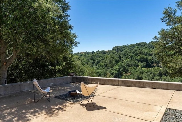 4190 Shadow Canyon Rd, Templeton, CA 93465 - view of patio with a forest view
