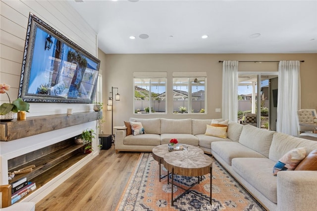 28816 Sedge Ln, Saugus, CA 91350 - living room with wood finished floors and recessed lighting