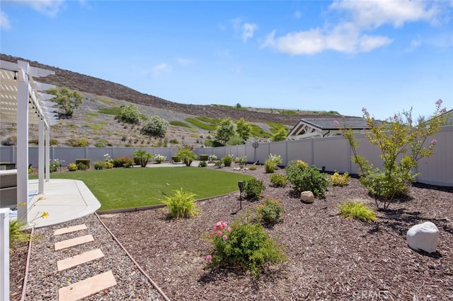 28816 Sedge Ln, Saugus, CA 91350 - fenced backyard featuring a mountain view