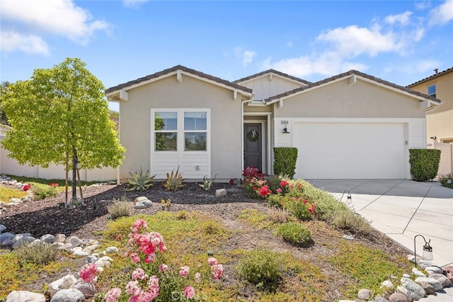 28816 Sedge Ln, Saugus, CA 91350 - single story home featuring a garage, concrete driveway, and stucco siding