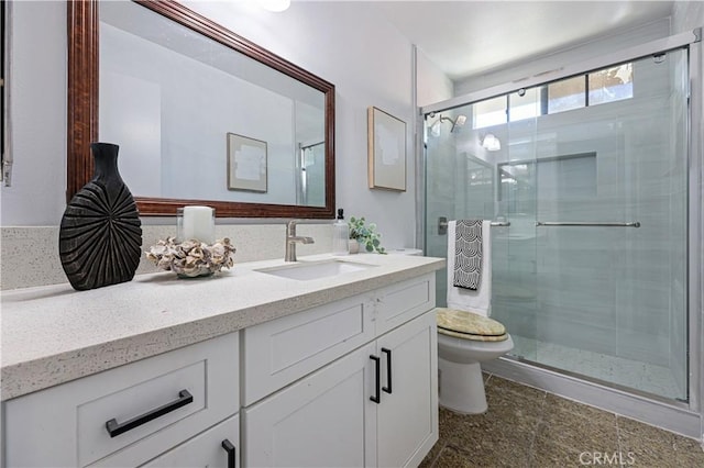 15775 Caminito Atico, San Diego, CA 92128 - full bathroom with vanity and a shower stall
