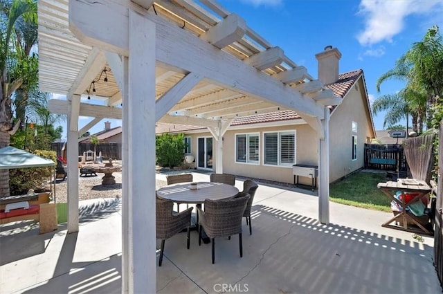 27242 Cabrillo Dr, Menifee, CA 92586 - view of patio with a pergola and outdoor dining space