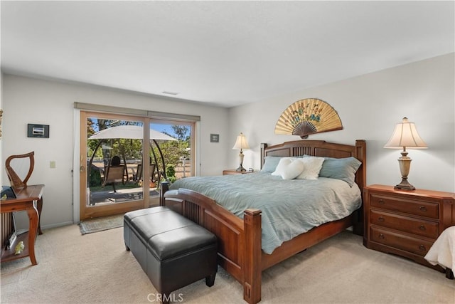 181 Eucalyptus Rd, Nipomo, CA 93444 - bedroom with light colored carpet and access to outside