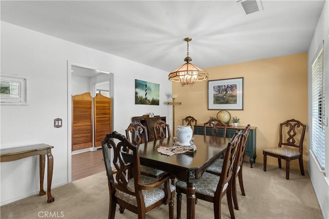 181 Eucalyptus Rd, Nipomo, CA 93444 - dining area with a chandelier and light colored carpet