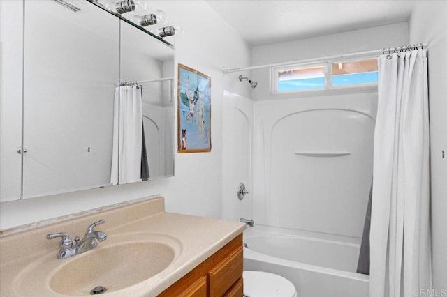 28880 Mac Tan Rd, Valley Center, CA 92082 - bathroom featuring vanity and shower / bathtub combination with curtain