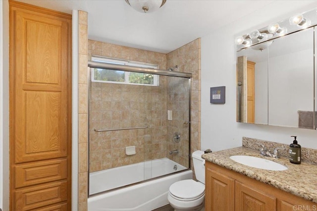 28880 Mac Tan Rd, Valley Center, CA 92082 - full bathroom featuring vanity and combined bath / shower with glass door