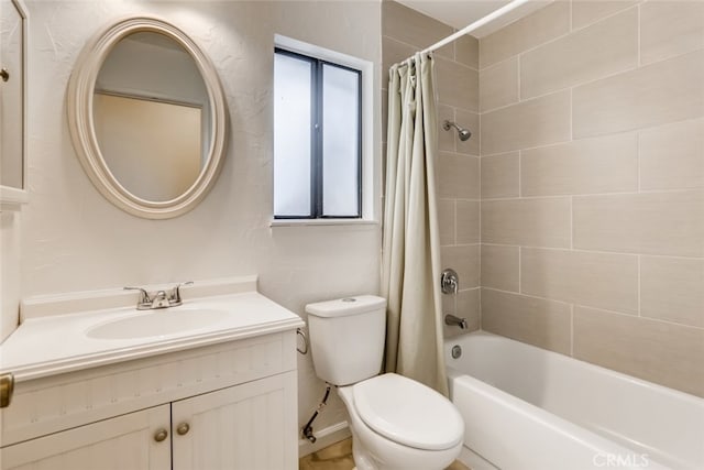 529 El Azul Cir, Oak Park, CA 91377 - bathroom featuring vanity and shower / bath combo with shower curtain