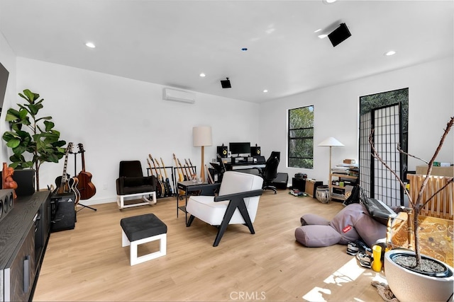 176 Saddlebow Rd, Bell Canyon, CA 91307 - living area with light wood-style floors, recessed lighting, and a desk