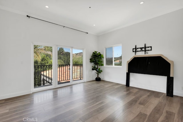 176 Saddlebow Rd, Bell Canyon, CA 91307 - living area featuring wood finished floors, recessed lighting, and crown molding